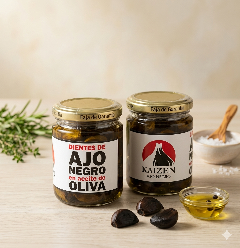 Dientes Pelados en Aceite de Oliva x200gr